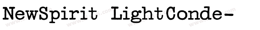 NewSpirit LightConde字体转换